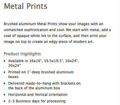 METAL PRINTS-MP