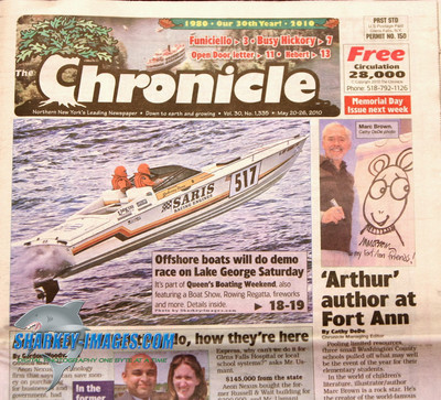 Front Page of Chronicle Newspaper